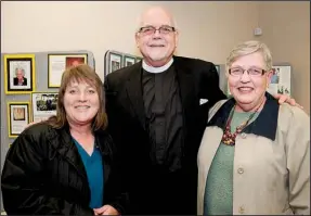  ??  ?? Melissa Grizzell, the Rev. Lauren Arthur Burton and Brenda Burns