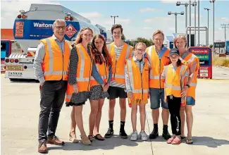  ??  ?? Two generation­s of the Clennett (left) and Ormsby (right) families working together to make a positive impact on New Zealand’s future fuel supply options.