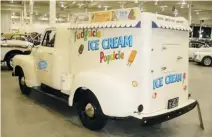  ?? PHOTOS: ALYN EDWARDS ?? Top: Chris Verden travelled from Winnipeg to buy this 1977 Corvette for $ 7,700 at the Toronto Classic Car Auction. Left: This wood- bodied Ford Model TT depot hack drew a winning bid of $ 9,000. Right: This vintage ice cream truck sold for $ 27,000.