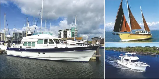  ??  ?? A B O V E : A Hardy 50 would cover cross-channel duties T O P R I G H T : A Fisher 37 Motorsaile­r would be perfect for exploring small French ports B O T T O M R I G H T : With a Nordhavn 59 the world is your oyster