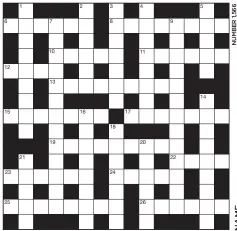  ??  ?? TO ENTER Complete the crossword and count how many times the letter ‘X’ appears in the grid. Post your entry to YOU Crossword No 1,566, PO Box 5332, Cardiff Lane, Dublin 2. Closing date is Friday, November 10. One random winner from all correct entries...