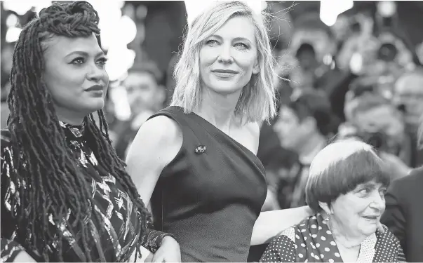  ?? FRANCK ROBICHON/EPA-EFE ?? In May, Ava DuVernay, Cate Blanchett and others protested the lack of female filmmakers honored throughout the history of the Cannes Film Festival.