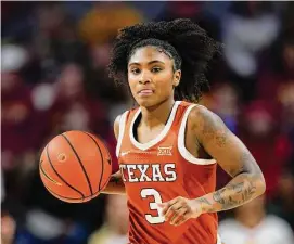  ?? Charlie Neibergall/Associated Press ?? Texas guard Rori Harmon, the Big 12 defensive player of the year, says the Longhorns need to be consistent to continue their recent success.