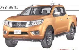  ??  ?? Nissan Frontier. Ya se está produciend­o en otros países. Acá llegará este año, primero importada de México.