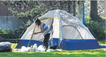  ?? NICK PROCAYLO/PNG ?? The number of homeless women is growing in the Fraser Valley, according to a joint report by Metro Vancouver and Fraser Valley Regional District.