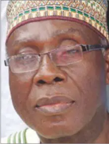  ??  ?? Minister of Agricultur­e and Natural Resources, Chief Audu Ogbeh