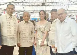  ?? ?? Speaker Martin Romualdez, former Finance Secretary Roberto de Ocampo, Kathryna Yu Pimentel, Sen. Koko Pimentel and Philippine Ambassador to the US Jose Manuel Romualdez.