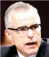  ??  ?? Andrew McCabe