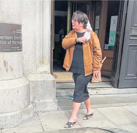  ??  ?? BLAME GAME: Donna McGregor, who was found guilty of drink driving, banned from driving for 14 months and fined £840, initially blamed police officers for “ruining her job”.