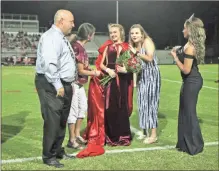  ?? / Contribute­d by Gail Conner ?? Grayson Smith (center) was named the 2018 Homecoming Queen for Cedartown High School.