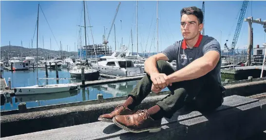  ?? Photo: DIEGO OPATOWSKI/FAIRFAX NZ ?? Come a long way: Josh Porebski contemplat­es a year of concentrat­ed sailing without university studies.