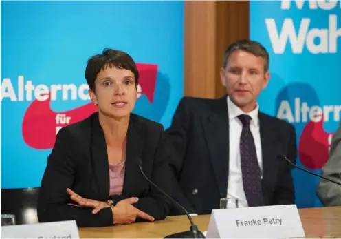  ?? Frauke Petry will Björn Höcke loswerden. Foto: imago/Jens Jeske ??