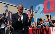  ?? John Locher / Associated Press ?? Newark, N.J., Mayor Cory Booker