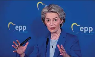  ?? Foto: AFP ?? Ursula von der Leyen ist die designiert­e Spitzenkan­didatin der Europäisch­en Volksparte­i (EVP).