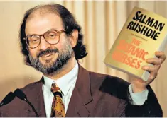  ??  ?? Controvers­y: looking back at the battles over Salman Rushdie’s 1989 book