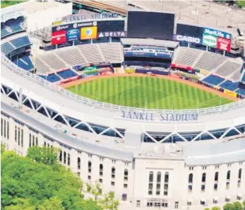  ??  ?? Vista panarámica del imponente Yankee Stadium, hogar de los Yankees de Nueva York.