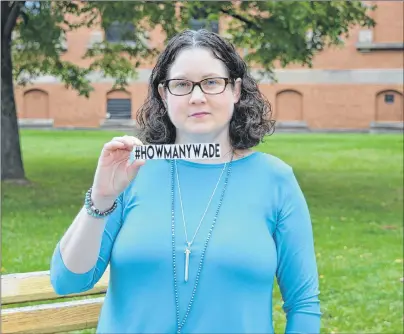  ?? MAUREEN COULTER/THE GUARDIAN ?? Sarah Stewart-Clark is the organizer of the How Many Wade campaign meant to raise awareness on the mental health crisis on P.E.I. The 100-day campaign ended Aug. 14, but Stewart-Clark plans on continuing to fight for better mental-health services in...