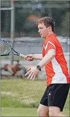  ?? ?? Decision time: Campaspe Tennis Associatio­n president Ryan Byrne.