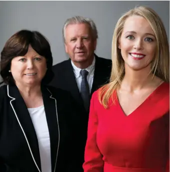  ??  ?? VideoDoc chairwoman Mary Harney, medical director Dr Conor O’Hanlon, and CEO Mary O’Brien. Photo: Colm Mahady/Fennell Photograph­y