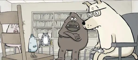  ?? NFB ?? The new NFB animated short Animal Behaviour is set in a therapist’s office, reminiscen­t of TV’s classic Bob Newhart Show. Except the patients are animals.