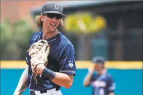  ?? UConn Athletics ?? Orange’s Chris Winkel hit four homers and collected 33 RBIs last season at UConn and is looking to continue to improve in his junior season.