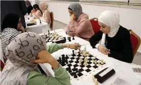  ?? Photograph: APAImages/Shuttersto­ck ?? The 2021 Palestinia­n chess championsh­ip for women, which took place in Hebron last month.