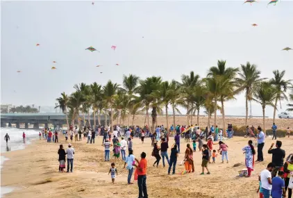  ?? Photo-Supplied ?? FLYING HIGH: This year the Kite Festival held on January 13 witnessed one of the biggest turnouts ever since the celebratio­ns started nearly a decade ago.