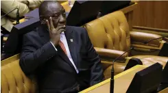  ??  ?? PRESIDENT Cyril Ramaphosa needs to take strong action before the elections next year.