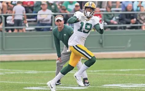  ?? FOTO: IMAGO ?? Bei den Green Bay Packers trägt Wide Receiver Equanimeou­s „EQ“St. Brown die Nummer 19.