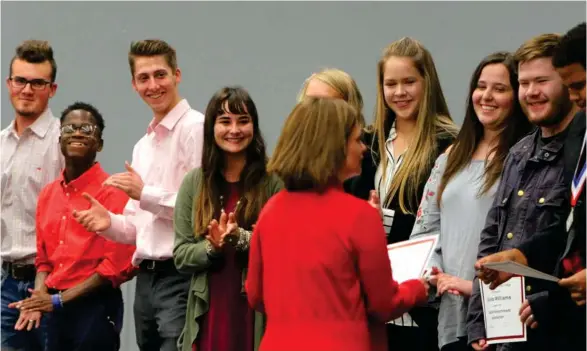  ?? (Submitted photo) ?? EMCC held its annual awards day for outstandin­g students in both its academic and career/technical programs on Thursday, April 6.