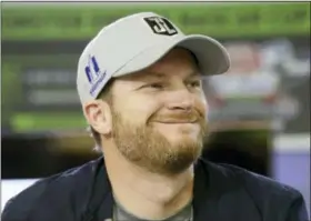  ?? LM OTERO — THE ASSOCIATED PRESS ?? Dale Earnhardt Jr. smiles during a media availabili­ty before Sunday’s NASCAR Cup series auto race at Texas Motor Speedway in Fort Worth, Texas, Friday.