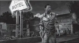  ??  ?? Artwork of Lee and Clementine, two characters from “The Walking Dead,” an episodic video game being released as a retail disc for Xbox 360 and PlayStatio­n 3 today. The game also is available for those game consoles as well as PC, Mac and iOS devices as a digital download.