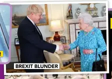  ??  ?? BREXIT BLUNDER