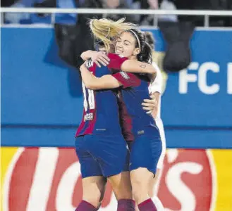  ?? // EFE ?? Aitana Bonmatí y Alexia Putellas, en el podio de jugadoras con un mayor valor de mercado