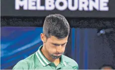  ?? FOTO: WILLIAM WEST/AFP ?? Ob Novak Djokovic auch 2022 in Melbourne Tennis spielen wird, ist weiter unklar.