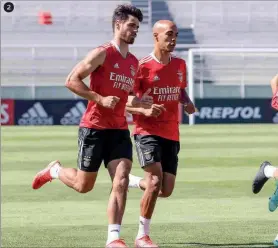  ??  ?? ogador chegou e logo se integrou no treino matinal de ontem das águias