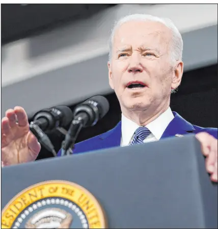  ?? Patrick Semansky The Associated Press ?? President Joe Biden got the upper hand on Republican­s in his State of the Union address last week.