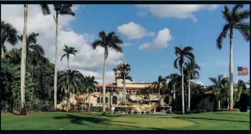  ??  ?? Mar-a-Lago, la résidence de Donald Trump à Palm Beach, en Floride.