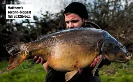  ??  ?? Matthew’s second-biggest fish at 32lb 6oz.