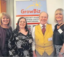  ??  ?? GrowBiz mentoring programme team Ruth McLaren, Jennifer Lindsay-Finan, Alan Garratt and Clair Smith.