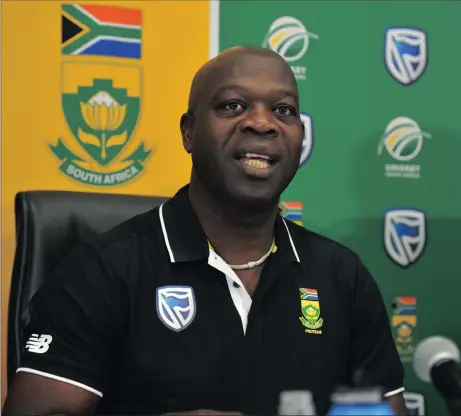  ?? Picture: BACKPAGEPI­X ?? GOOD MORNING SOUTH AFRICA: New Proteas head coach Ottis Gibson meets the press at the Sandton Convention Centre yesterday.