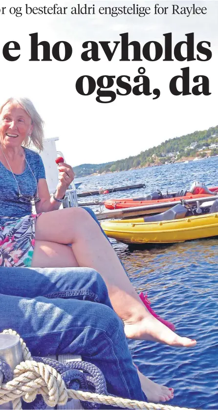  ?? FOTO: LIV EKEBERG ?? henne? Å, gjett om! sier bestemor Vigdis. – De passer på meg, sier Raylee.