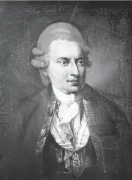  ?? ?? Johann Friedrich Struensee fik naesten diktatoris­k magt i Danmark, men blev i 1772 afsat ved et kup og henrettet. Hans legeme blev derefter lagt på hjul og stejle.