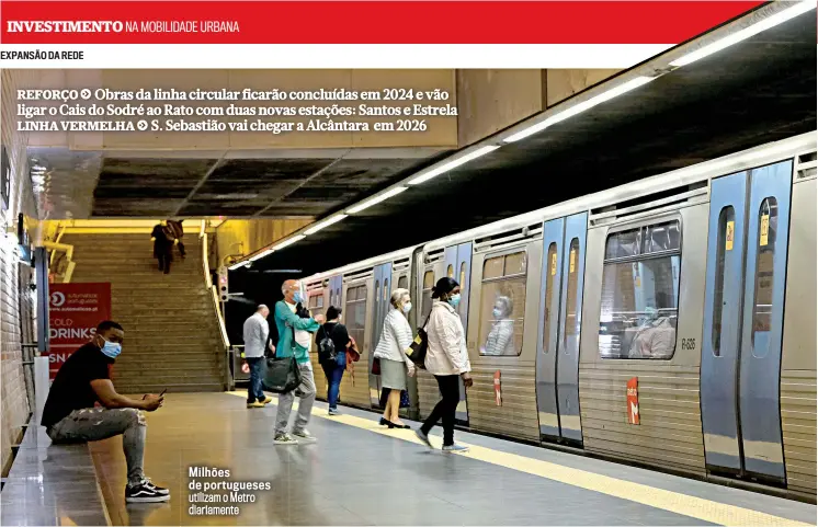  ??  ?? Milhões de portuguese­s utilizam o Metro diariament­e