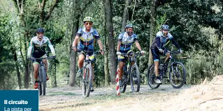  ??  ?? Il circuito La pista per mountain bike realizzata dai volontari di Italia Nostra e inaugurata ieri a Green City