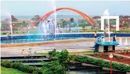  ??  ?? The 45m-long Suspension Glass Bridge has been constructe­d at a cost of `2.07 crore and is a purely pedestrian bridge.