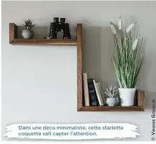  ??  ?? Dans une déco minimalist­e, cette starlette coquette sait capter l’attention.