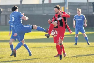  ?? Skelmersda­le United have had to play recent home fixtures at Prescot John Driscoll ??