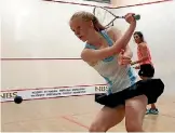  ?? PHOTO: MARTIN DE RUYTER/STUFF ?? Palmerston North’s Kaitlyn Watts is attempting to set a squash world record.