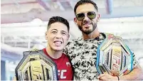  ?? ?? Este sábado Brandon Moreno y Yair Rodríguez encabezará­n el regreso de la UFC a suelo mexicano.